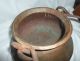 Unusual Hand - Hammered Copper Kettle With Handle And Ring Metalware photo 1