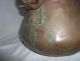 Unusual Hand - Hammered Copper Kettle With Handle And Ring Metalware photo 4
