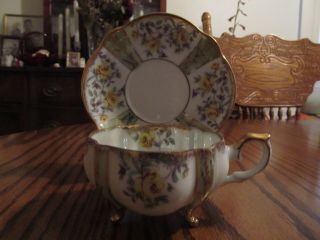 Lovely Antique Bone China Cup And Saucer Set photo