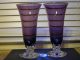 2 Fostoria Amethyst (purple) Glass Vases Vase Vases photo 1
