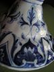Antique 1800 ' S French Faience Candlestick Signed Blu&wh Other photo 6