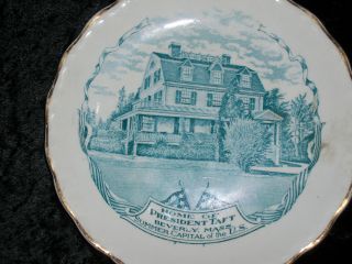 Advertising Plate - President Taft Home - By Hodgkins & Fiske Of Bangor,  Maine photo