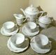 Very Fine Zsolnay Coffee/tea Set - 4 Person - 1960s - Hand - Painted - Hungary Teapots & Tea Sets photo 1