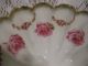 Antique Kuno Steinmann Porcelain Bowl Bridal Roses A La France Made In Germany Bowls photo 4