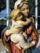 Antique Black Forest Madonna And Child,  Exquisite Carving And Shade Painting Other photo 9