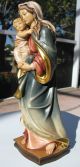 Antique Black Forest Madonna And Child,  Exquisite Carving And Shade Painting Other photo 2