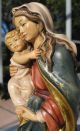 Antique Black Forest Madonna And Child,  Exquisite Carving And Shade Painting Other photo 4