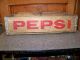 Old Vintage Pepsi Cola Wooden Crate Holds 4 Six Pack Bottles Great Look Boxes photo 2