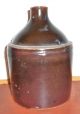 Antique American Pottery Jug.  Brown Stoneware. Jugs photo 1