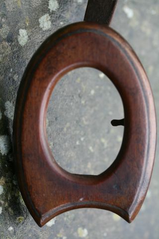 19th C Oak Picture Or Photo Frame In The Shape Of A Victorian Toilet Seat photo