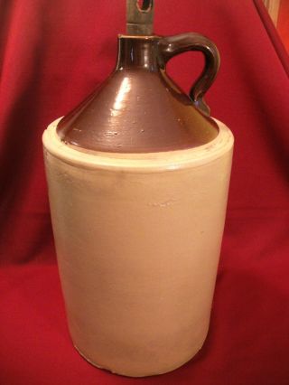 Antique 5 Gallon Stoneware Jug - 1800 ' S photo