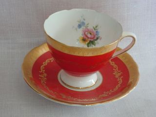 Bone China Tea Cup And Saucer Gladstone Made In England photo