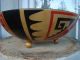 Unusual Munising Pueblo Native American Painted Bowl 1940 Signed Sister Mary Bowls photo 4
