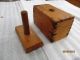 Wooden Butter Press,  Great Patina,  Single Stick,  Box Joint Construction Other photo 1