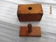 Wooden Butter Press,  Great Patina,  Single Stick,  Box Joint Construction Other photo 3