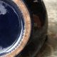 Antique Stoneware: Rare 19thc.  Yellow Ware Pitcher W/ Cobalt Glaze & Pewter Lid Pitchers photo 9