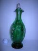 Emerald Green Art Glass Wine Decanter Decanters photo 2