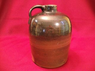 Antique Little Brown Jug - Stoneware Pottery - 1800 ' S - 1 Gallon photo