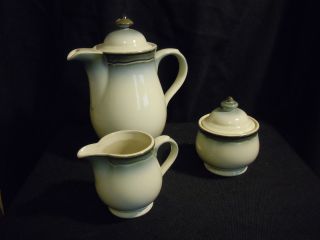 Noritake Ceramic Teapot,  Sugar Bowl And Creamer Set photo