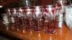 Red Victorian Decanter And 12 Glasses Decanters photo 1