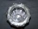 Pressed Glass Jar Silver Metal Lid Cover Old Pickle Castor ? Apothecary Dish See Jars photo 4