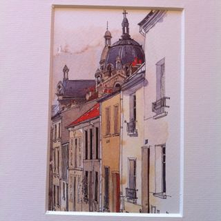 Paris Watercolor Print - Rue Buot - Pierre Deux photo