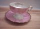 Vintage Pearl & Pink Luster Victorian Style Pedestal Tea Cup Saucer Royal Sealy Cups & Saucers photo 1