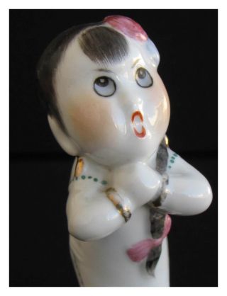 Antique Russian Porcelain Figurine Singer China Doll Soviet Figure Fine Art Nr photo