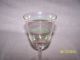 6 Vintage Clear Carnival Crystal Glass Footed Wine Glasses Stemware photo 3