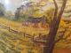 Vintage Marshall 3 Butter Churn With Signed Country Scene Painting Deretha Ames Crocks photo 3