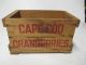 Vintage Wooden Cranberry Box Cape Cod Cranberries Thatcher & Co.  Hyannis,  Ma Boxes photo 2
