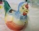 Colorful,  Old Ceramic Chicken Creamer,  Made In Czecho Slovakia Creamers & Sugar Bowls photo 1