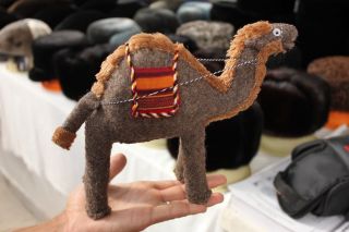 Turkmen Handmade Felted Camel Souvenir Toy photo