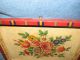 Gorgeous Vintage Handpainted Tole Tray,  Fabulous Shades Of Red,  Unusual,  Must See Toleware photo 1