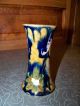 Antique Gaudy Art Pottery Hat Pin Holder Or Miniature Vase Vases photo 1