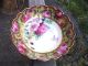 Antique Nippon Deep Bowl Beaded Gold Guild And Hand Painted Floral Design Bowls photo 7