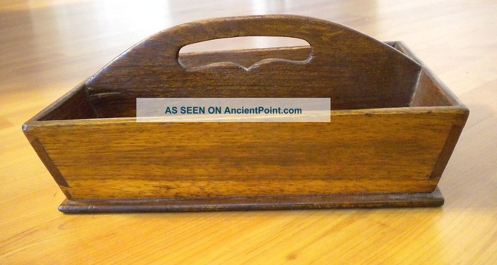 Antique Primitve,  American Knife Tray Or Cutlery Box, Trays photo