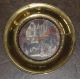 Vintage Brass & Foil Art Wall Plates Made In England Metalware photo 1