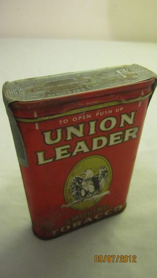 Vintage Tobacco Tin Sealed Union Leader photo