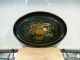 Antique 19c Tin Toleware Tole Chinoiserie Tray Hand Painted Toleware photo 1