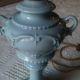Old Porcelain And Brass Lamp Blue Lamps photo 2