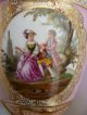 Royal Vienna Style Urn Gilded Hand Painted No Lid & No Base Restoration Project Urns photo 2