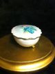 Antique Small 3 Footed Covered China Dish With A Rose Other photo 1