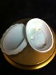 Antique Small 3 Footed Covered China Dish With A Rose Other photo 2