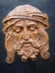 Antique Wood Carved Face Of Jesus Christ Church Decoration Carved Figures photo 1