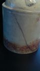 White Wiskey Jug With Rust Ring Around Bottom Approx 12in High Crocks photo 6