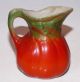 Vintage Porcelain Coney Island Tomato Shaped Creamer Small Pitcher Creamers & Sugar Bowls photo 2