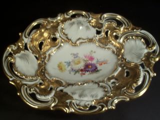 Antique Meissen Porcelain Plate photo