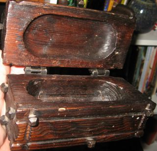 Small Rustic Wood Box,  Unknown Age & Origin photo