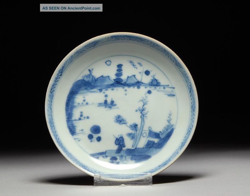 Antique China Porcelain Ca Mau Cargo Shipwreck Salvaged Fisherman Saucer Plates photo